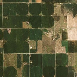arial view of farm land