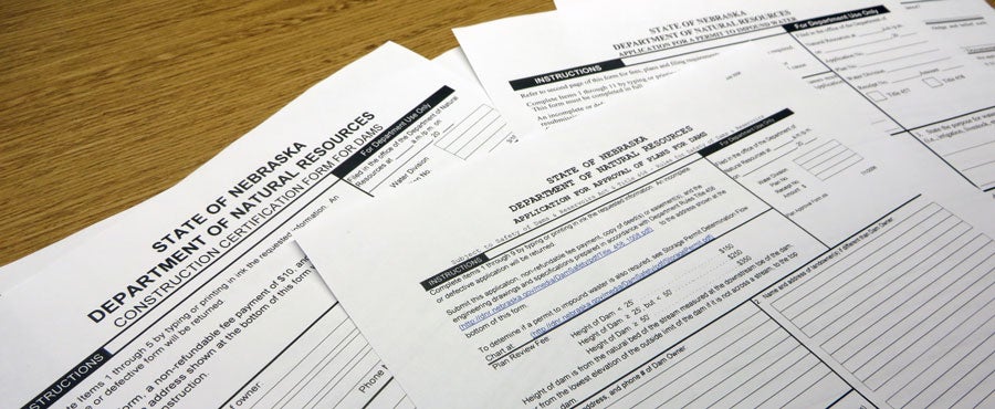 DNR forms laying on woodgrain table