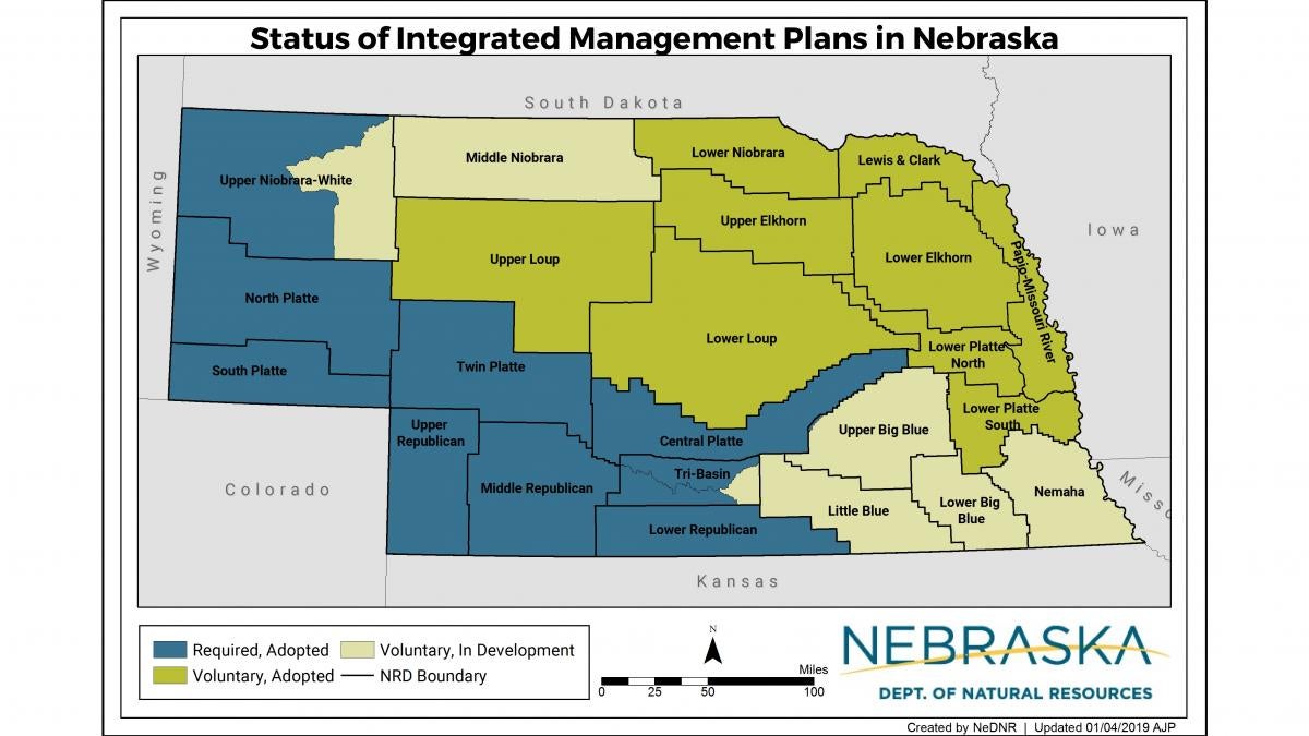 NRD areas involved in integrated management planning