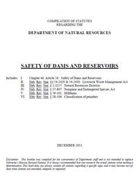 Rules for safety of dams and reserviors cover