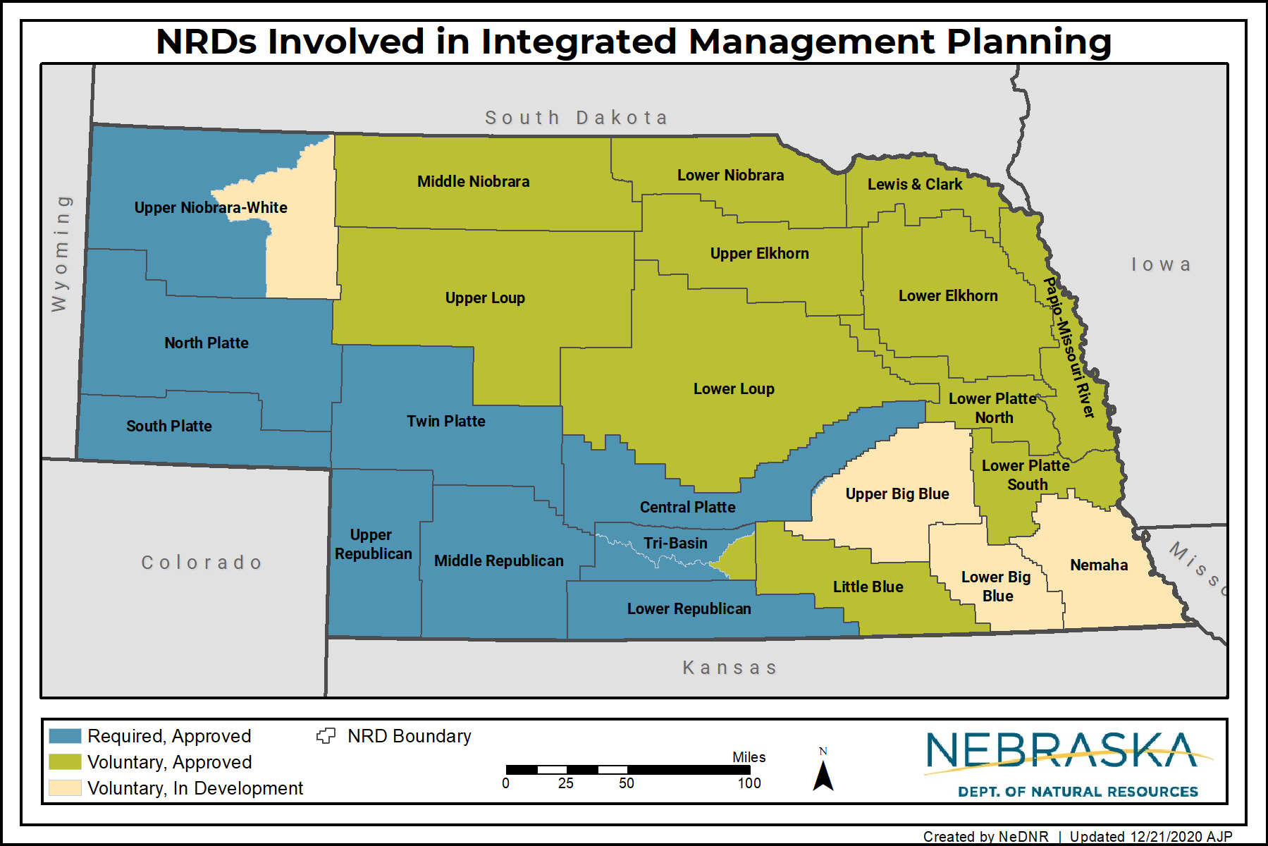 Map of Areas Involved in IMP Planning