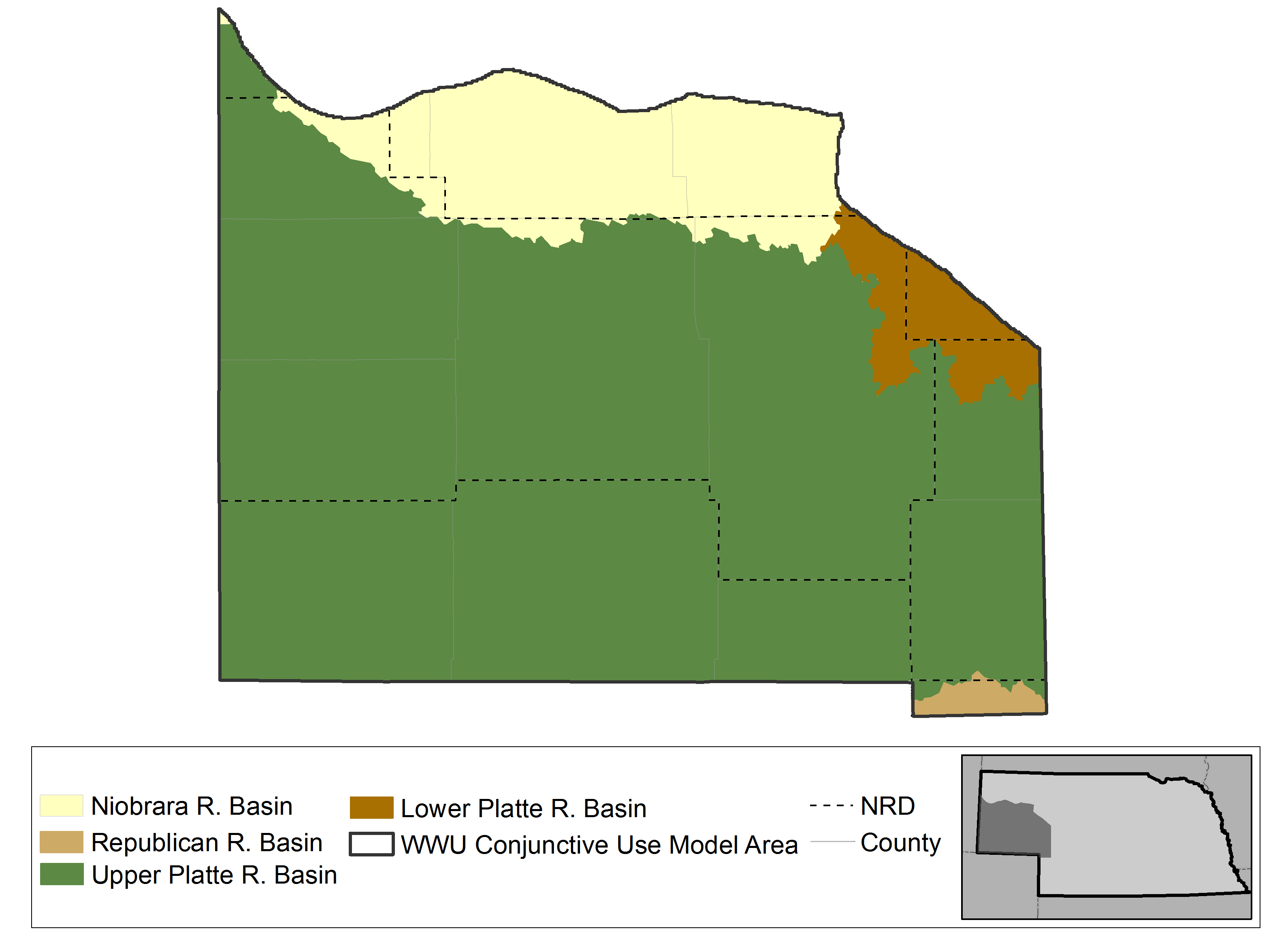 Western Water Use Map