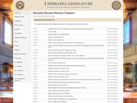 nebraska state legislature screenshot